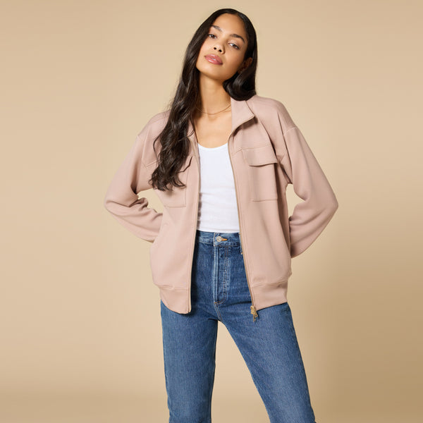 DreamTech Double Zip Bomber Jacket