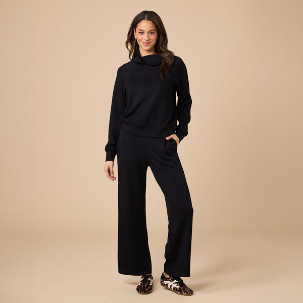 DreamTech Cowl Neck with Pleated Pant