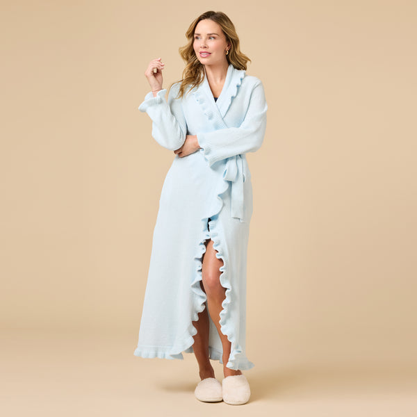 Ruffle Chenille Robe