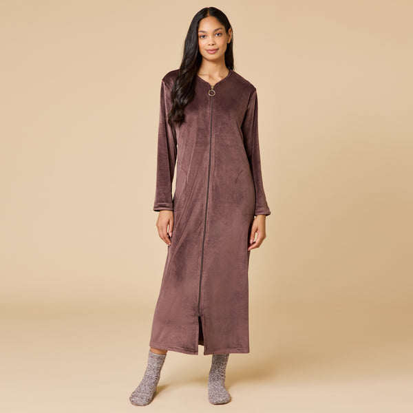 Serenity Shear Mink Zip Robe