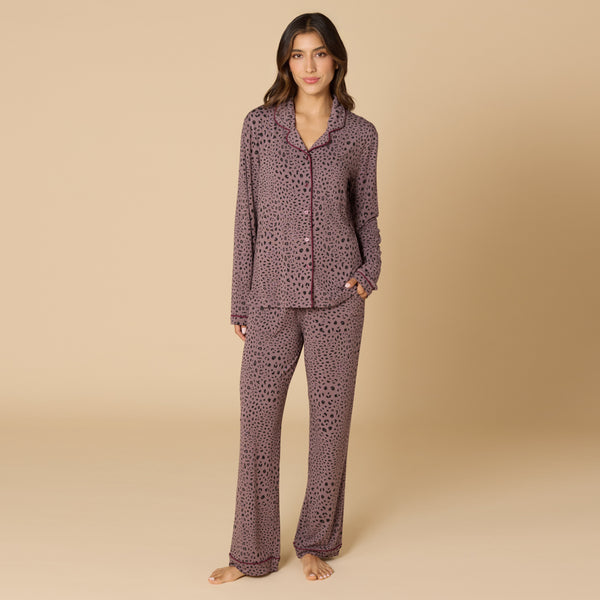 Aria - Slim Notch Collar PJ Set